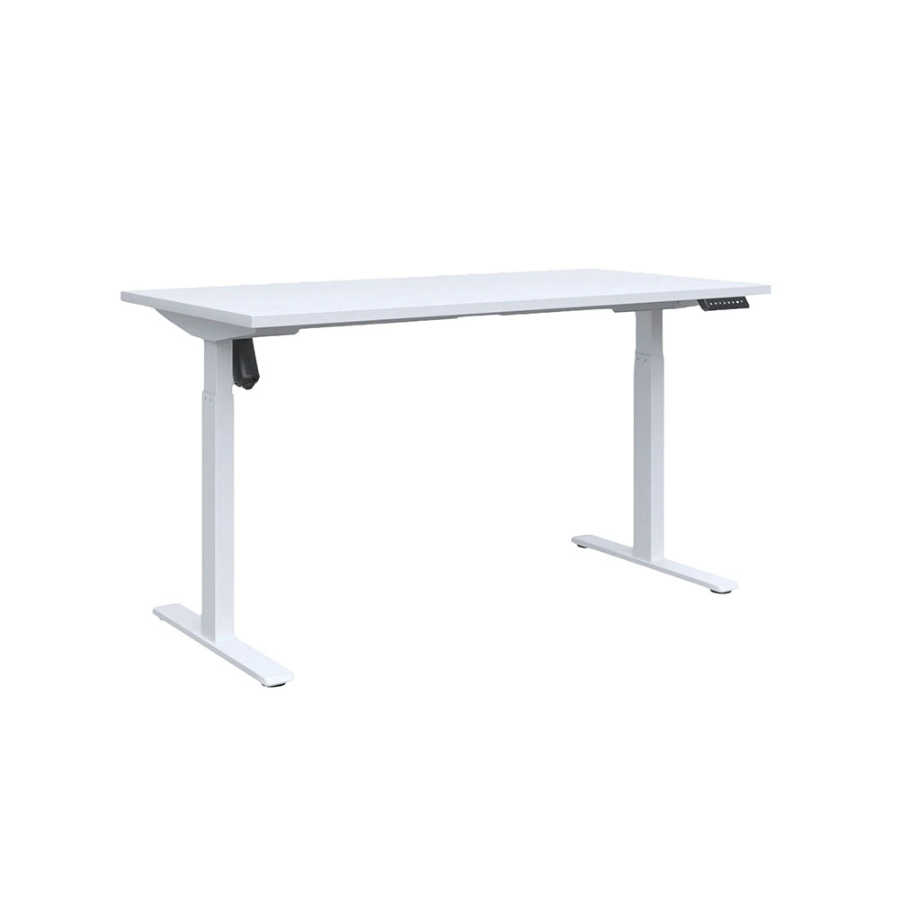 140/70 Ергономично електрическо бюро Light Pro RFG бял